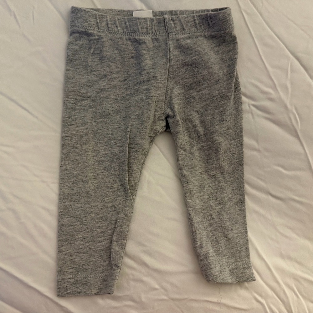 Colored Organics Heather Gray Kids Leggings